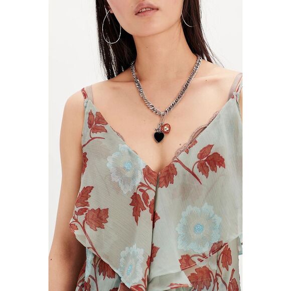 New Free People  Sunfaded Maxi Top sz M - Picture 4 of 8